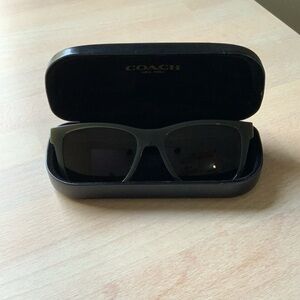 Coach Square Sunglasses Army Green for Men